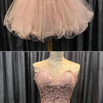 Pink Homecoming Dress, Cute Homecoming Dress,..