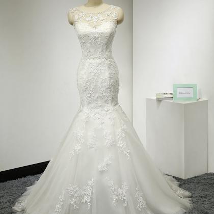 Mermaid Wedding Dress,tulle Wedding Dresses With..