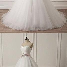 White Party Dress Strapless Evening Dress Tulle..