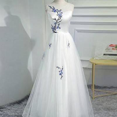 2018 Ivory Prom Dress Modest Cheap Long Prom Dress 