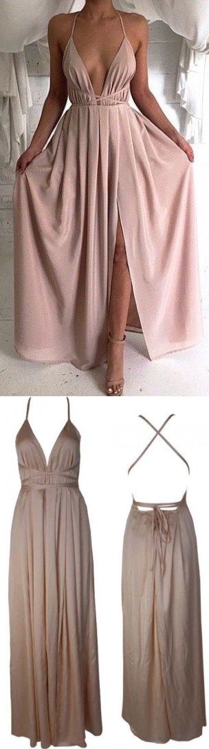 blush pink sexy dress