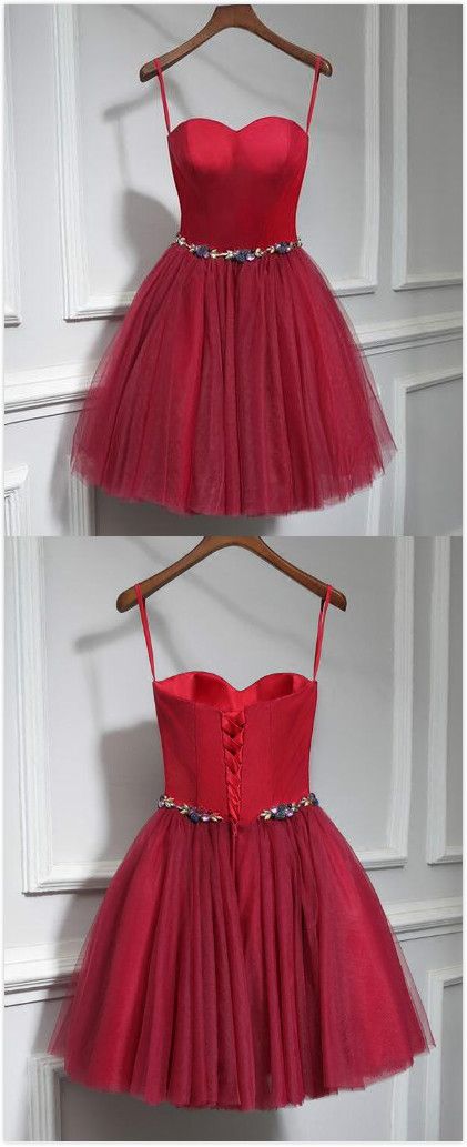 red short gown