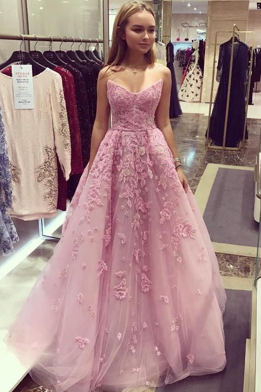 bubblegum pink prom dress