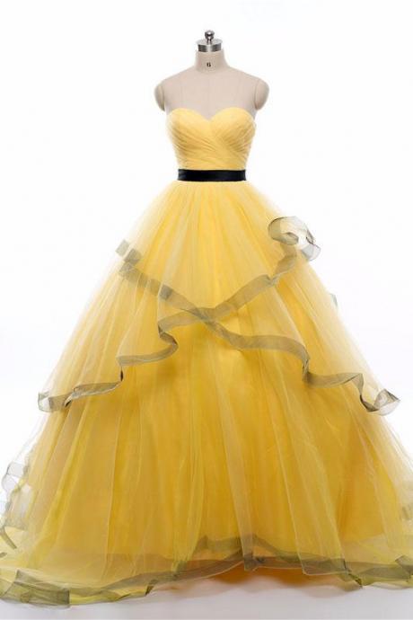 red and yellow prom